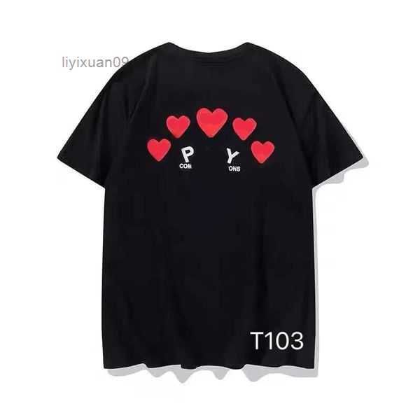 cdg fashion mens play t shirt designer red heart commes casual women shirts des badge garcons high quanlity tshirts cotton embroidery 5 vs41, White;black
cdg fashion mens play t shirt designer red heart commes casual women shirts des badge garcons high quanlity tshirts cotton embroidery 5 vs41, White;black