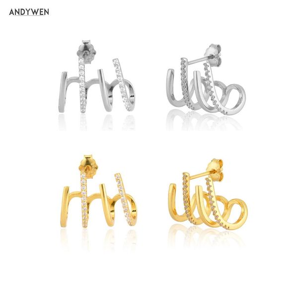 huggie andywen 100% 925 sterling silver gold 13mm *16mm circle hoop huggies piercing rock punk luxury zircon cz pendiente jewellry, Golden;silver
huggie andywen 100% 925 sterling silver gold 13mm *16mm circle hoop huggies piercing rock punk luxury zircon cz pendiente jewellry, Golden;silver