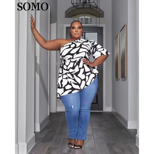 women's plus size tshirt somo 5xl for women off shoudler summer fashion print short sleeve t shirt hollow out wholesale drop 230520, Black
women's plus size tshirt somo 5xl for women off shoudler summer fashion print short sleeve t shirt hollow out wholesale drop 230520, Black