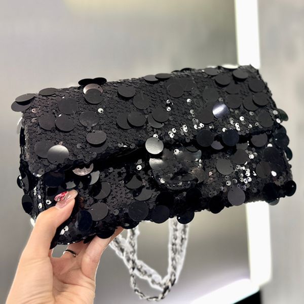 designers classic sequins shoulder bags handbags 5a quality quilted matelasse flap handbag fashion silver metal chain crossbody bag designer
designers classic sequins shoulder bags handbags 5a quality quilted matelasse flap handbag fashion silver metal chain crossbody bag designer
