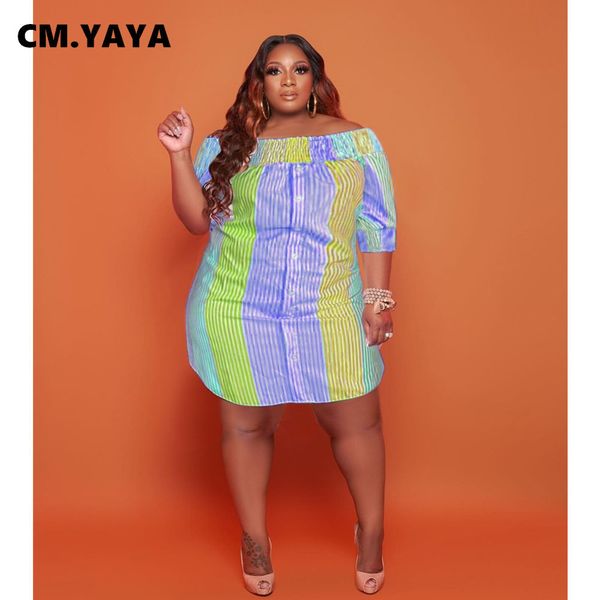 plus size dresses cm.yaya women size dress colorful off shoulder slash neck short sleeve button straight loose fashion outfit summer 230520, Black
plus size dresses cm.yaya women size dress colorful off shoulder slash neck short sleeve button straight loose fashion outfit summer 230520, Black