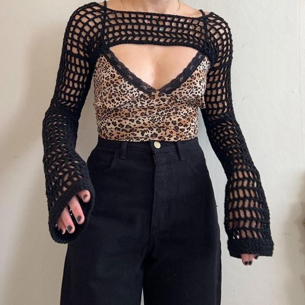 women's tshirt vintage knitted hollow out tshirt smock sunprotection supershort pullover y2k aesthetic allmatch preppy crochet crop 230, White
women's tshirt vintage knitted hollow out tshirt smock sunprotection supershort pullover y2k aesthetic allmatch preppy crochet crop 230, White