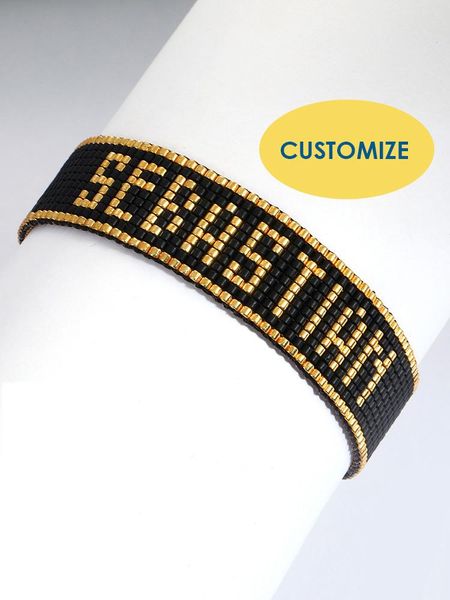 bangle flaneurplanet customize name miyuki bracelet gold miyuki monogram black seed bead bracelet adjustable length
bangle flaneurplanet customize name miyuki bracelet gold miyuki monogram black seed bead bracelet adjustable length