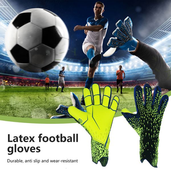 sports gloves professional football goalkeeper soccer antislip thicken goalie finger protection equipmen 230520, Black
sports gloves professional football goalkeeper soccer antislip thicken goalie finger protection equipmen 230520, Black