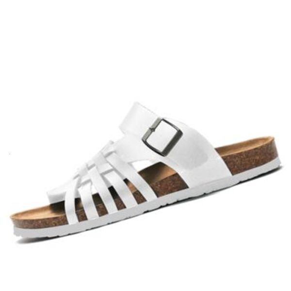 slippers summer woven men flat buckle cork sandals cutouts shoes lovers leather fashion beach outside nonslip slides 3545 230520, Black
slippers summer woven men flat buckle cork sandals cutouts shoes lovers leather fashion beach outside nonslip slides 3545 230520, Black