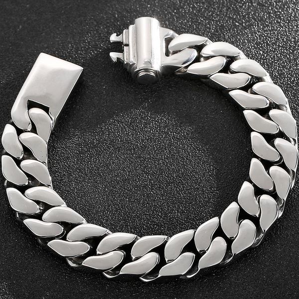 bangle polished stainless steel 13/14mm men's on hand chain man bracelet chic style men's bracelets jewelry accessory engraveable, Black
bangle polished stainless steel 13/14mm men's on hand chain man bracelet chic style men's bracelets jewelry accessory engraveable, Black