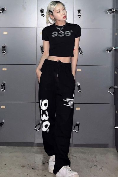 women's pants s archive bold 939 high waist jazz street dance sports black cotton loose straight leg wide 230520, Black;white
women's pants s archive bold 939 high waist jazz street dance sports black cotton loose straight leg wide 230520, Black;white