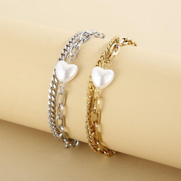 bangle highquality fashion women men silver color gold bracelets steel white blue bead chain bracelets jewelry, Black
bangle highquality fashion women men silver color gold bracelets steel white blue bead chain bracelets jewelry, Black