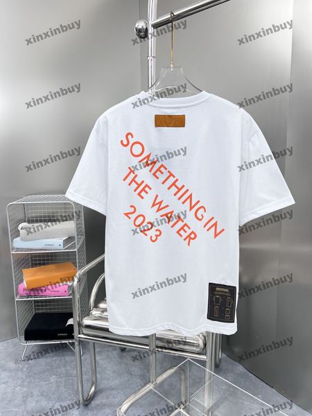 xinxinbuy men designer tee t shirt 23ss something water print pattern short sleeve cotton women black white blue purple s-xl, Black;brown
xinxinbuy men designer tee t shirt 23ss something water print pattern short sleeve cotton women black white blue purple s-xl, Black;brown