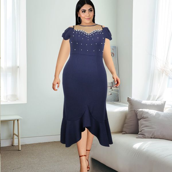 plus size dresses size elegant women round neck splicing mesh beading high waist ruffle party fashion casual female dress 230520, Black
plus size dresses size elegant women round neck splicing mesh beading high waist ruffle party fashion casual female dress 230520, Black