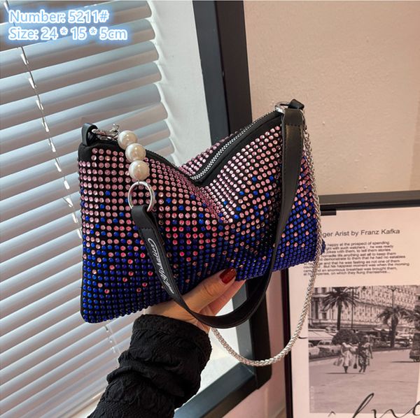 Factory wholesale ladies shoulder bags 2 colors sweet little fresh beaded chain bag soft diamond handbag elegant mobile phone coin purse in summer, Purple-5211#
Factory wholesale ladies shoulder bags 2 colors sweet little fresh beaded chain bag soft diamond handbag elegant mobile phone coin purse in summer, Purple-5211#