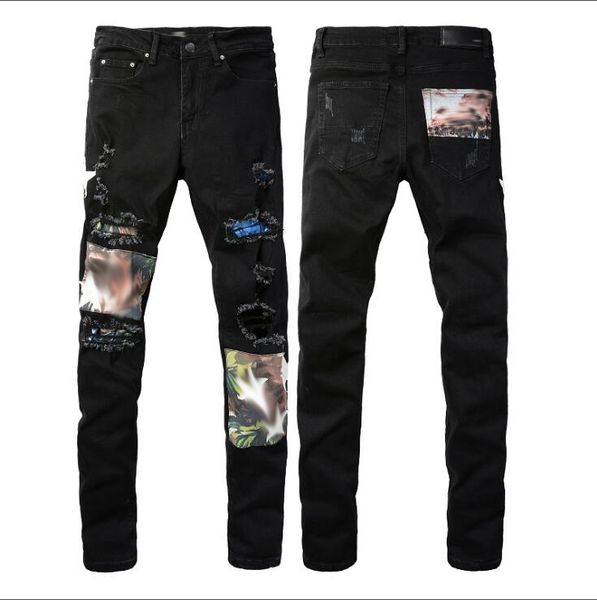 designer jeans mens denim embroidery pants fashion holes trouser us size 28-40 hip hop distressed zipper trousers for male 20ss sell cs6c, Black
designer jeans mens denim embroidery pants fashion holes trouser us size 28-40 hip hop distressed zipper trousers for male 20ss sell cs6c, Black