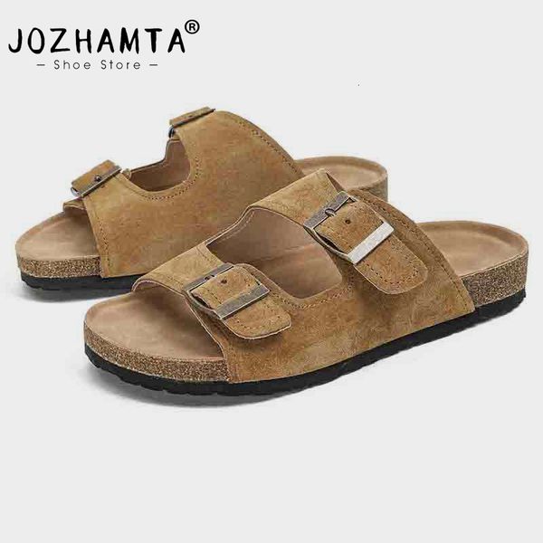slippers jozhamta size 35-42 real leather women's slippers summer soft cork buckle flip flops women beach casual woman shoes 230520, Black
slippers jozhamta size 35-42 real leather women's slippers summer soft cork buckle flip flops women beach casual woman shoes 230520, Black