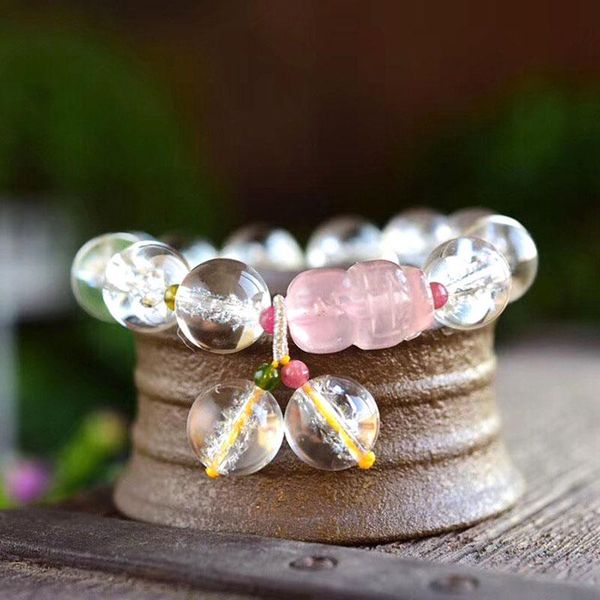 bangle joursneige himalayan white natural crystal bracelets round bead with pink crystal pixiu brave troops bracelet for women jewelry, Black
bangle joursneige himalayan white natural crystal bracelets round bead with pink crystal pixiu brave troops bracelet for women jewelry, Black