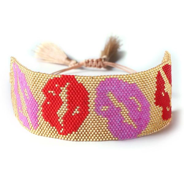 bangle zhongvi lips pattern bracelet women miyuki bracelets lips jewelry glass beads handmade loom woven mexico pulseras gift wholesale, Black
bangle zhongvi lips pattern bracelet women miyuki bracelets lips jewelry glass beads handmade loom woven mexico pulseras gift wholesale, Black