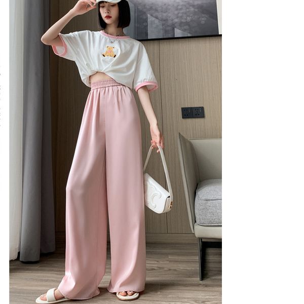 women's pants s acetic acid wide leg for women in 2023 baggy self cultivation straight small high waisted draped sun proof ice silk 230, Black;white
women's pants s acetic acid wide leg for women in 2023 baggy self cultivation straight small high waisted draped sun proof ice silk 230, Black;white