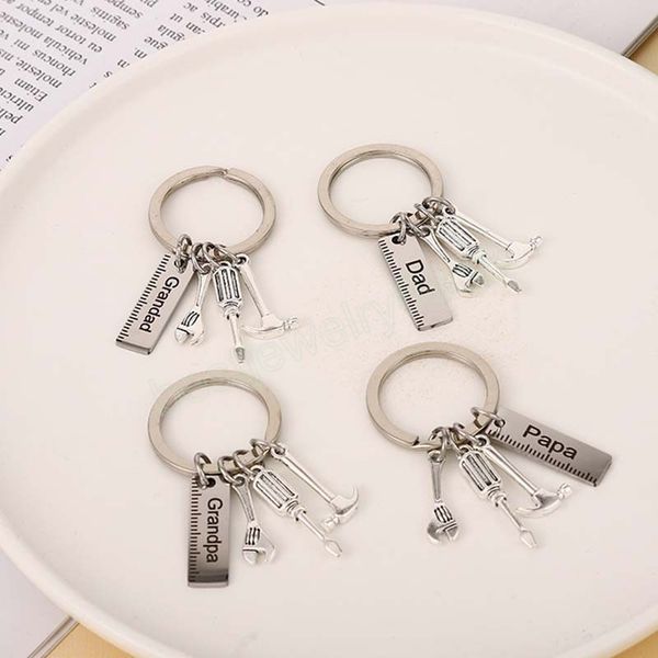 fashion dad letters keychains creative hammer screwdriver wrench keyring handbag decor tassel hanging pendant father's day gifts, Silver
fashion dad letters keychains creative hammer screwdriver wrench keyring handbag decor tassel hanging pendant father's day gifts, Silver