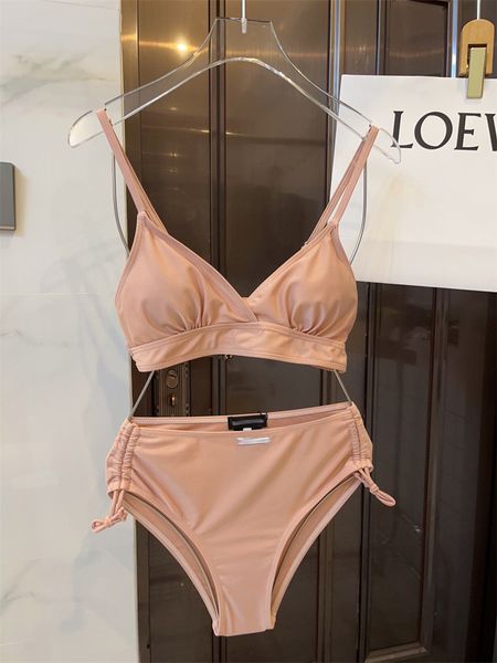 luxury designer swimwear fashion drawstring pink sports short and bottom split bikini
luxury designer swimwear fashion drawstring pink sports short and bottom split bikini