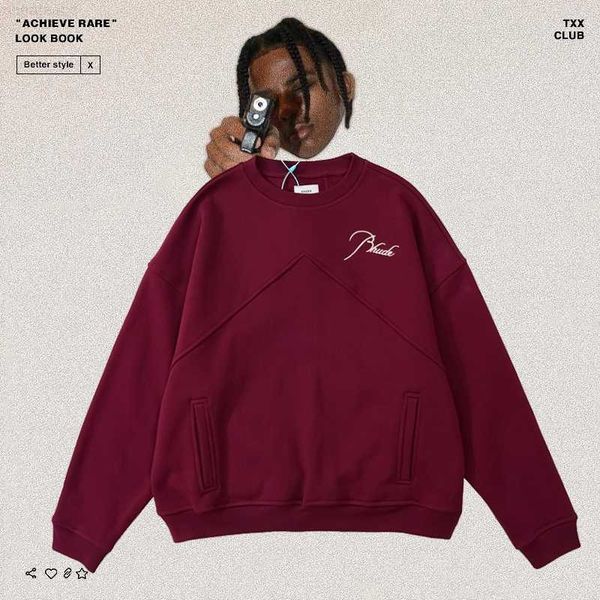 mens hoodies sweatshirts designer clothing rhude embroidery american high street oversized drop shoulder sleeves womens rel, Black
mens hoodies sweatshirts designer clothing rhude embroidery american high street oversized drop shoulder sleeves womens rel, Black