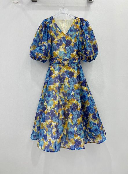 casual dresses 2023 designer design new spring/summer colorful floral bubble sleeves long dress, Black;gray
casual dresses 2023 designer design new spring/summer colorful floral bubble sleeves long dress, Black;gray
