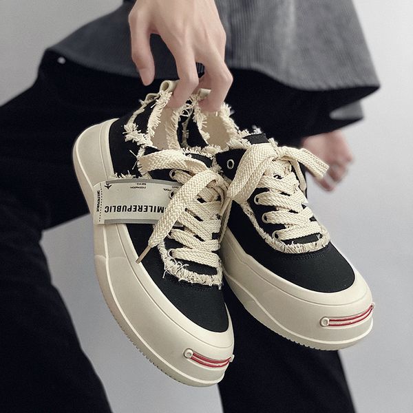 dress shoes for men fashion big head designer sneakes mens canvas skateboard walking chunky autumn 230520, Black
dress shoes for men fashion big head designer sneakes mens canvas skateboard walking chunky autumn 230520, Black
