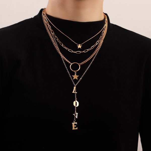 designed necklaces fashion multi-layer long tassel love letter pendant necklace woman sweater chain senior feeling light luxury style jewelr, Silver
designed necklaces fashion multi-layer long tassel love letter pendant necklace woman sweater chain senior feeling light luxury style jewelr, Silver