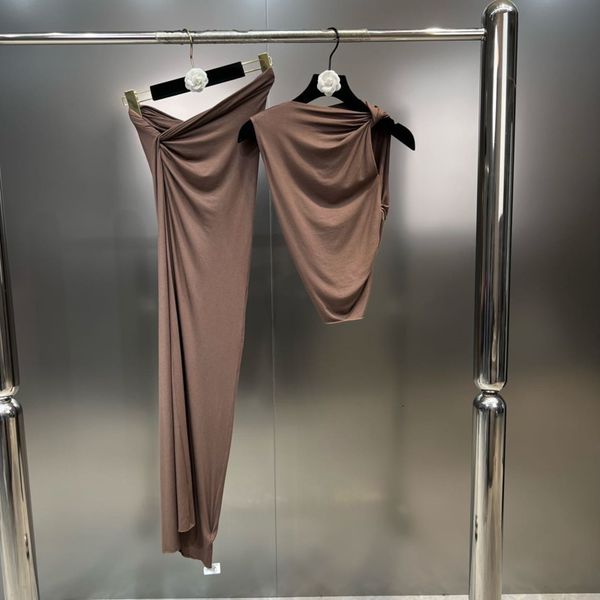 two piece dress borvemays irregular pleated kneelength skirts o neck sleeveless solid color stretch tshirt twopiece sets 2023 summer 230520, White
two piece dress borvemays irregular pleated kneelength skirts o neck sleeveless solid color stretch tshirt twopiece sets 2023 summer 230520, White