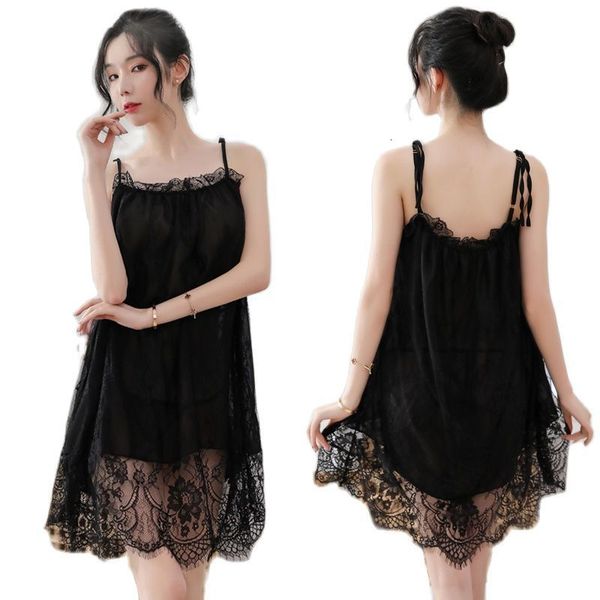 pyjamas plus size night dress pink lace off shoulder sling lingerie nightgown pajama loose sleepwear female home clothing 230520, Black;white
pyjamas plus size night dress pink lace off shoulder sling lingerie nightgown pajama loose sleepwear female home clothing 230520, Black;white