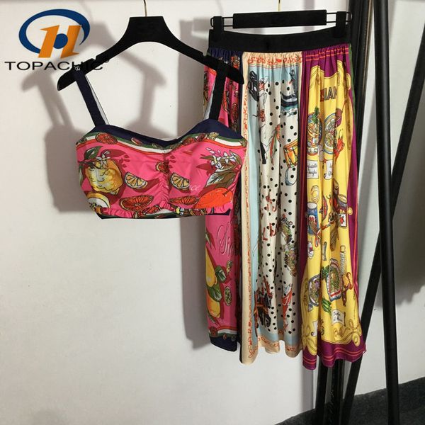 two piece dress 96 high end vintage print spaghetti strap letter tank waist patchwork color polka dot pleated skirt set women 230520, White
two piece dress 96 high end vintage print spaghetti strap letter tank waist patchwork color polka dot pleated skirt set women 230520, White