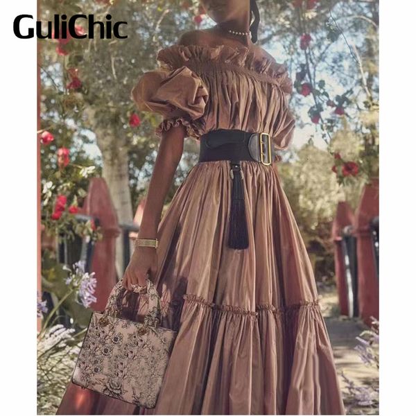two piece dress 129 gulichic women luxury temperament ruffle off shoulder lantern sleeve loose blouse or lace hem long skirt set 230520, White
two piece dress 129 gulichic women luxury temperament ruffle off shoulder lantern sleeve loose blouse or lace hem long skirt set 230520, White