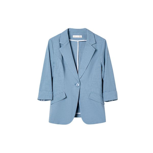 women 2023 new spring and autumn leisure design small suit coat feel loose fitting single button korean commuter clothing, Black;brown
women 2023 new spring and autumn leisure design small suit coat feel loose fitting single button korean commuter clothing, Black;brown