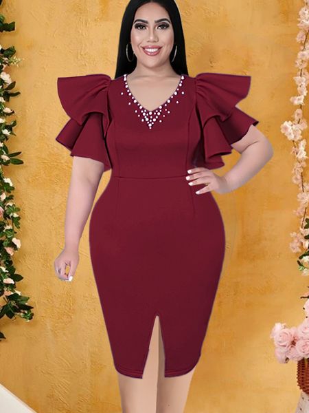 plus size dresses blue size beaded v neck bodycon ruffles short sleeve evening birthday party prom dress african gowns 3xl 230520, Black
plus size dresses blue size beaded v neck bodycon ruffles short sleeve evening birthday party prom dress african gowns 3xl 230520, Black