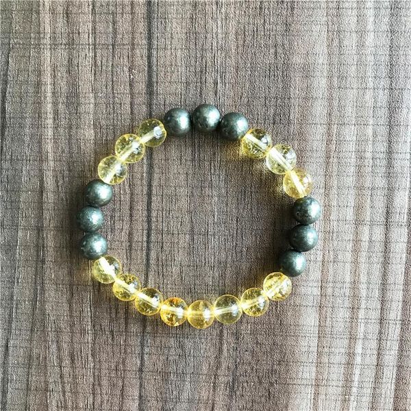 bangle natural round beads pyrite yellow quartz bracelet women and men's bracelets wrist yoga bracelet friend gift, Black
bangle natural round beads pyrite yellow quartz bracelet women and men's bracelets wrist yoga bracelet friend gift, Black