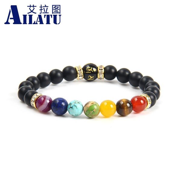 bangle 10pcs/lot 7 chakra bracelet 8mm men and women crystal healing anxiety mandala yoga meditation jewelry, Black
bangle 10pcs/lot 7 chakra bracelet 8mm men and women crystal healing anxiety mandala yoga meditation jewelry, Black