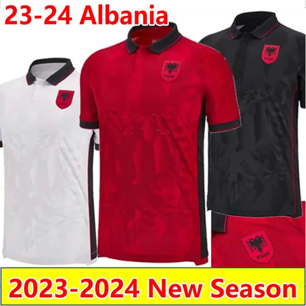 2023 albania soccer jerseys 23/24 kristjan asllani marash kumbulla myrto uzuni nedim bajrami men home red away white third black 2024 footba, Black;yellow
2023 albania soccer jerseys 23/24 kristjan asllani marash kumbulla myrto uzuni nedim bajrami men home red away white third black 2024 footba, Black;yellow
