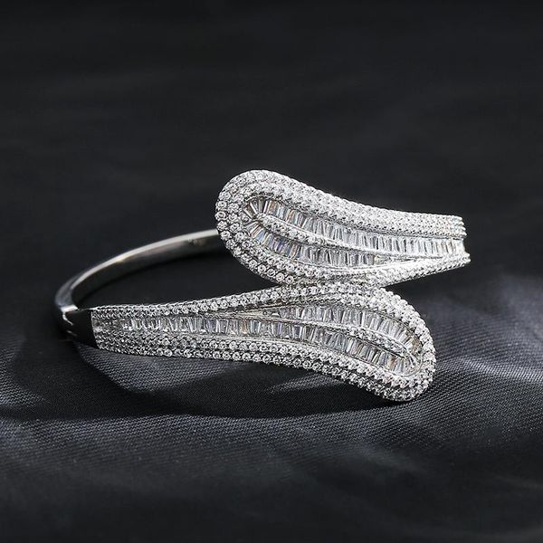 bangle kinel trendy luxury stackable bangle cuff for women wedding full cubic zircon crystal cz tibetan silver bracelet party jewelry, Black
bangle kinel trendy luxury stackable bangle cuff for women wedding full cubic zircon crystal cz tibetan silver bracelet party jewelry, Black