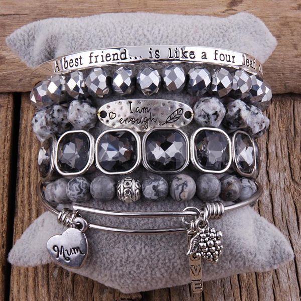 bangle rh fashion boho jewelry accessory 6pc stack beaded bracelet sets for women gift, Black
bangle rh fashion boho jewelry accessory 6pc stack beaded bracelet sets for women gift, Black