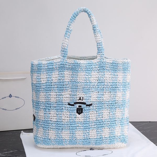 check straw bag designer tote bag luxury crochet totes bags handbags beach bags women large capacity shop bag triangular sequin classic lett
check straw bag designer tote bag luxury crochet totes bags handbags beach bags women large capacity shop bag triangular sequin classic lett