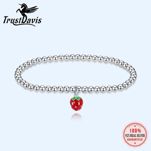 bangle trustdavis fashion bracelet 925 sterling silver 3d strawberry beads elastic bracelet for women girls wedding jewelry gift ds2264, Black
bangle trustdavis fashion bracelet 925 sterling silver 3d strawberry beads elastic bracelet for women girls wedding jewelry gift ds2264, Black