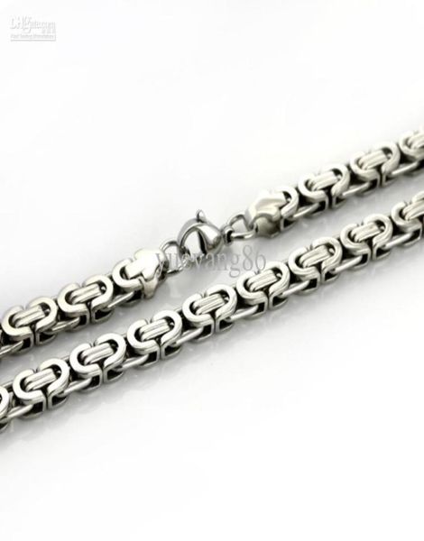 1pcs 63mm distinctive classical mens jewelry silver stainless steel byzantine chain nckelace216quot5497769
1pcs 63mm distinctive classical mens jewelry silver stainless steel byzantine chain nckelace216quot5497769
