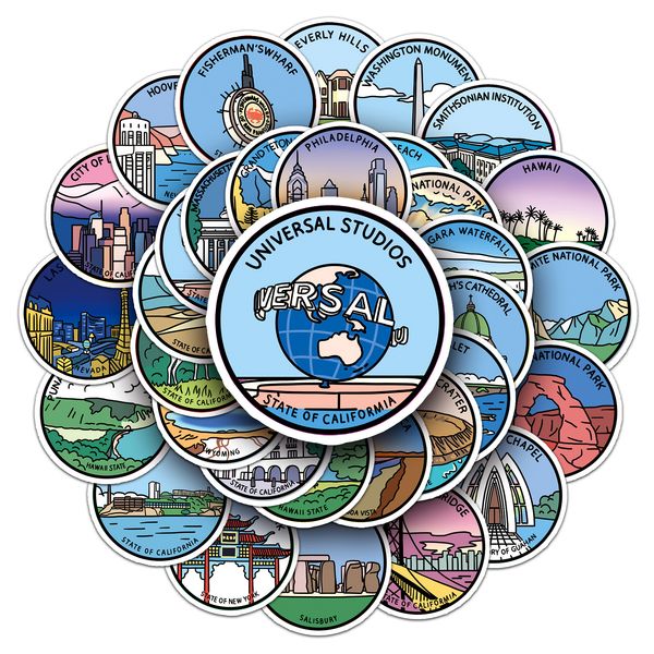 50pcs-pack travel city landscape stickers wall stickers wholesale vinyl sticker waterproof lap car scrapbooking guitar box skateboard jdm lu
50pcs-pack travel city landscape stickers wall stickers wholesale vinyl sticker waterproof lap car scrapbooking guitar box skateboard jdm lu