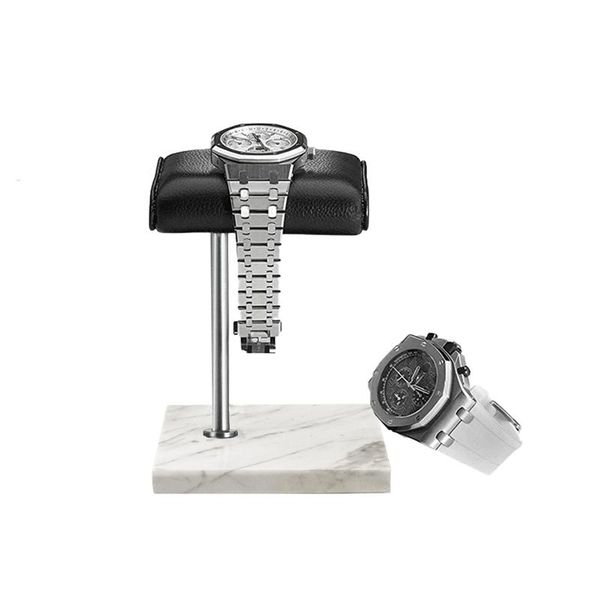 boxes white marble watch bracelet display stand black pu leather jewelry stand watch stand silver color rod placement stand, Black;white
boxes white marble watch bracelet display stand black pu leather jewelry stand watch stand silver color rod placement stand, Black;white