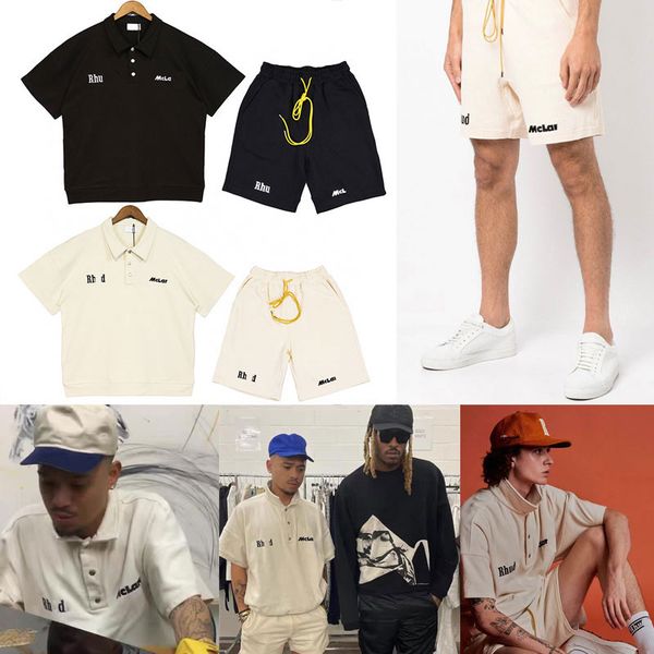 high street brand rhud designed in collaboration with mclare mens womens fashion letter logo embroidered sports casual polo pullover t shirt, White;black
high street brand rhud designed in collaboration with mclare mens womens fashion letter logo embroidered sports casual polo pullover t shirt, White;black