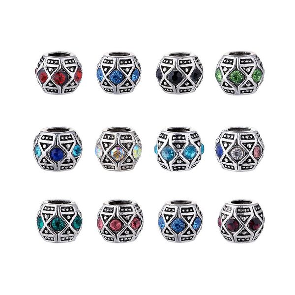 crystal 50pcs alloy rhinestone european beads metal large hole beads mixed color for jewelry making diy bracelet necklace 11x9mm
crystal 50pcs alloy rhinestone european beads metal large hole beads mixed color for jewelry making diy bracelet necklace 11x9mm