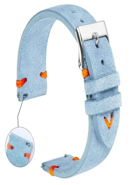 suede watch straps 18mm 20mm hand stitched beige green blue suede leather watch bands for man woman quick release watch bracelet 28666477, Black;brown
suede watch straps 18mm 20mm hand stitched beige green blue suede leather watch bands for man woman quick release watch bracelet 28666477, Black;brown