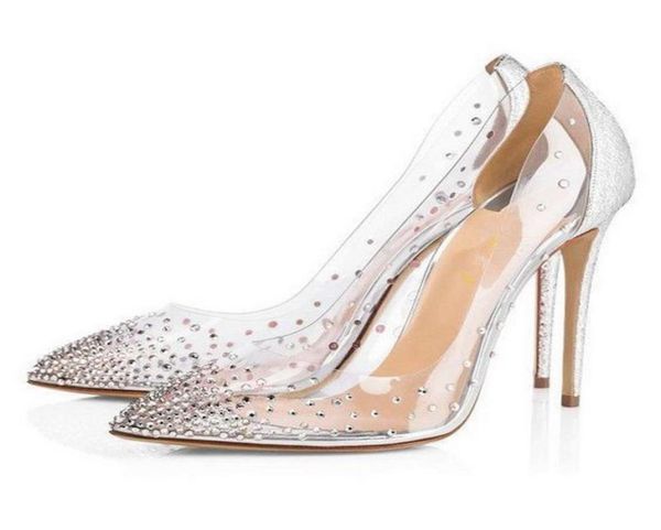 transparent pvc crystal pumps woman shoes luxury brand lady rhinestone drilled pointed toe lucency wedding shoes patchwork party d7018420, Black
transparent pvc crystal pumps woman shoes luxury brand lady rhinestone drilled pointed toe lucency wedding shoes patchwork party d7018420, Black