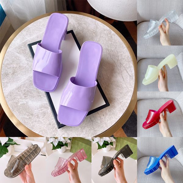 luxury g women jelly sandals rubber slippers chunky heels famous letters designer slides black clear white red ladies platform slider summer
luxury g women jelly sandals rubber slippers chunky heels famous letters designer slides black clear white red ladies platform slider summer