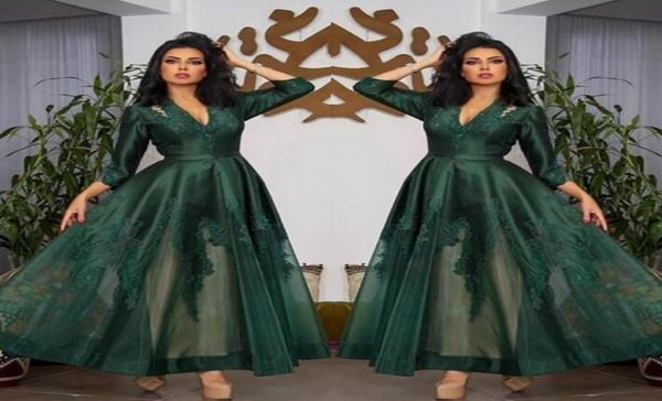 dark green v neck satin evening dresses long sleeves tulle lace applique ruched ankle length prom formal wear party gowns1276097, Black;red
dark green v neck satin evening dresses long sleeves tulle lace applique ruched ankle length prom formal wear party gowns1276097, Black;red
