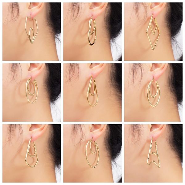 huggie essff 9 pairs/ pack stainless steel hoop earrings whoesale punk jewelry gold color round heart big huggies hoops earring womens, Golden;silver
huggie essff 9 pairs/ pack stainless steel hoop earrings whoesale punk jewelry gold color round heart big huggies hoops earring womens, Golden;silver