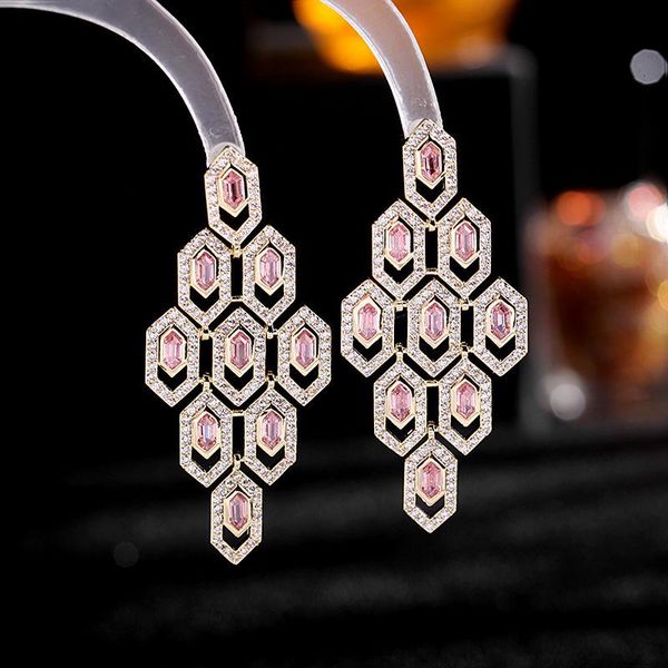 knot new 2021 fashion luxurious aaa zircon pink cube long hanging earrings designer simple for women tassel trendy jewelry, Silver
knot new 2021 fashion luxurious aaa zircon pink cube long hanging earrings designer simple for women tassel trendy jewelry, Silver